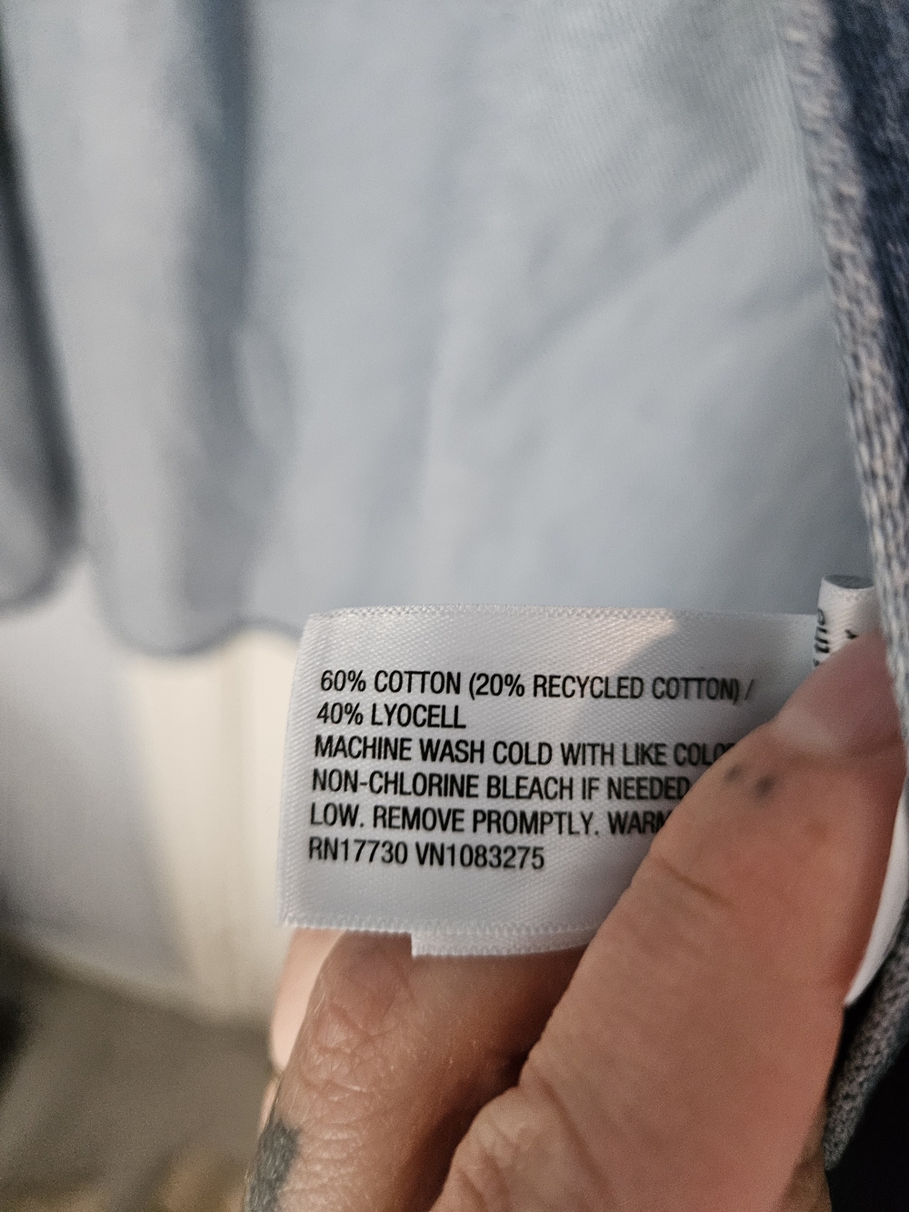 Relaxed Denim Shirt - Medium Wash - Picture 12 of 15